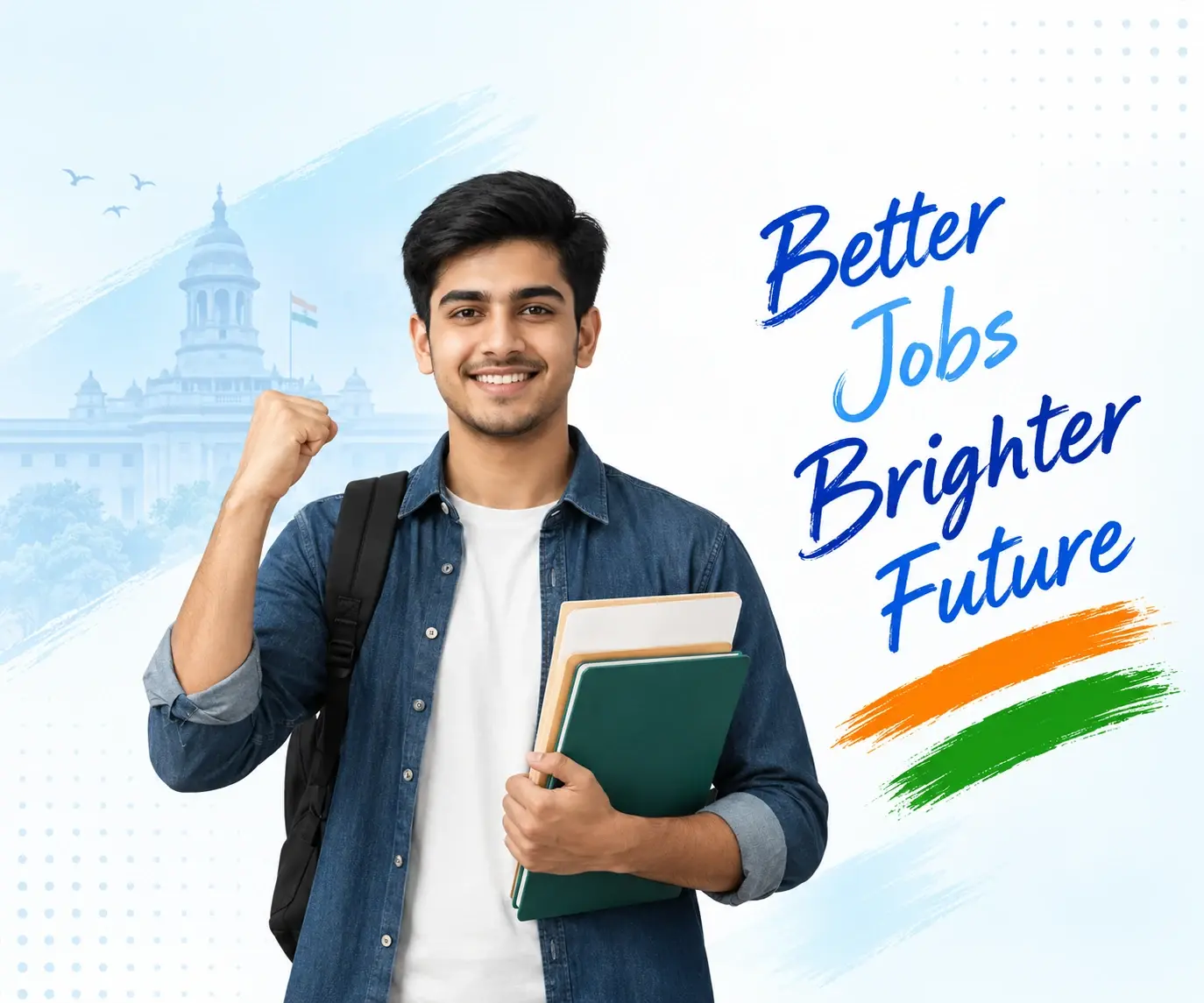 Govtpvt aspirant with books